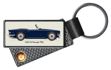 Triumph TR6 1969-76 Blue (disc wheels) Keyring Lighter